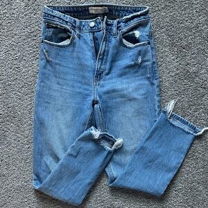 Abercrombie & Fitch Blue Cropped Jeans